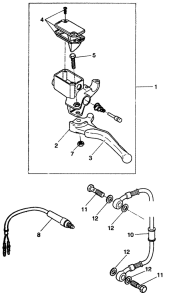 YQ50R Задний торм цилиндр