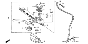 XR250R Fr. brake master cylinder