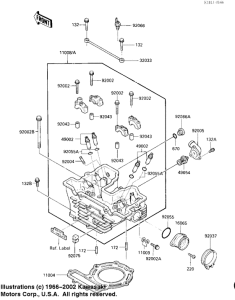 KL250 Головка цилиндров
