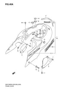 GSX1300R Обтекатель задний