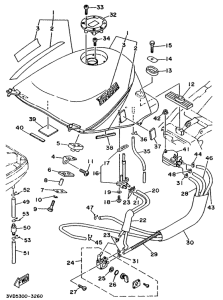 TDM850 Топливный бак