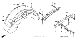 VT1100C2 Задний бампер