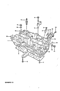 GSX400 Головка цилиндров