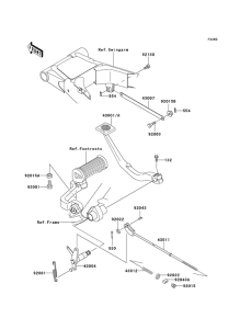 EJ650 Педаль тормоза