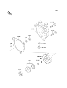 KL650 Водяной насос