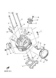 TW125 Головка цилиндров