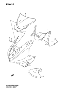 GS500 Cowling body
