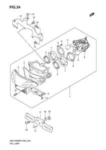 GSX1300R Задний фонарь