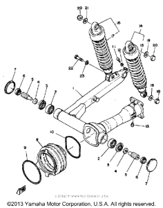 XS1100H Reararm-suspension