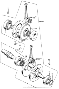 CL350 Коленвал