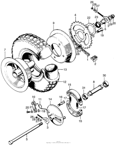 QA50 Переднее колесо