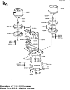 KZ250 Спидометр