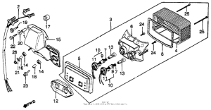 CB750 Cb750k taillight 80-82