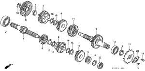 CM125C Трансмиссия