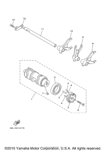 XVS1100MC Копирный вал