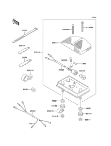 KLX300R Taillight unit ass`y