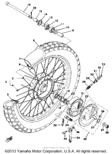 DT125C Переднее колесо
