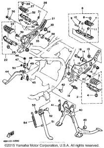RZ350L Подножки