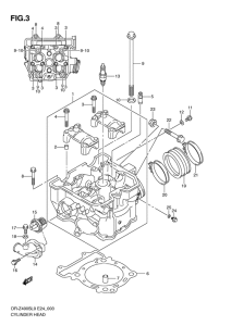 DR-Z400 Головка цилиндров