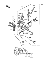KH125 Главный тормозной цилиндр