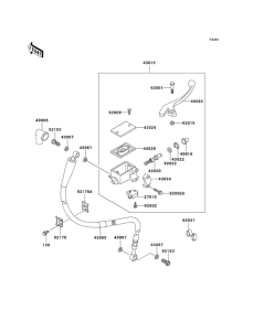 KL250 Передний тормозной цилиндр
