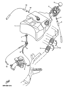 YP150D Топливный бак