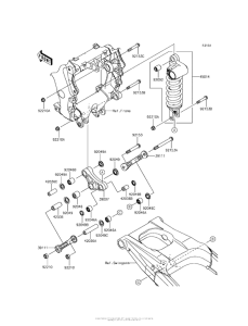 ZX1400 Подвеска  /  амортизатор