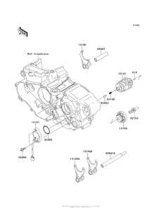  Валы и вилки переключения передач