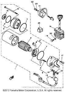 SR250G Стартер
