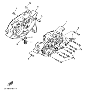 RD50 Картер двигателя