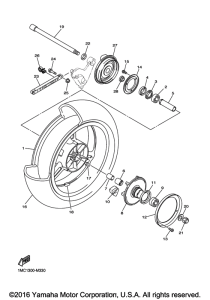 FJR1300A Переднее колесо