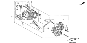 VT1100C2 Carburetor assy