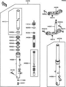 ZG1000 Front fork(zg1000-a9)