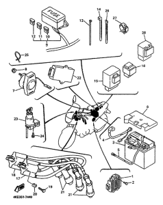 XJ600N Электрика 1