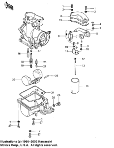 KL250 Детали карбюратора