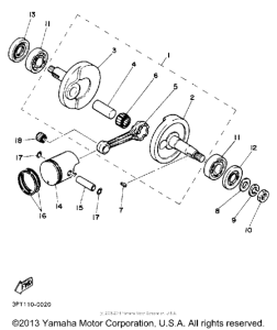 PW50D Коленвал,поршни
