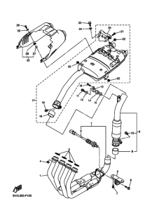FZ6SW FZS6W Выхлоп