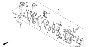NX650 Передний суппорт