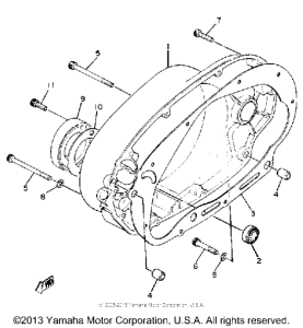 XS650SH Боковые крышки