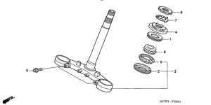 VFR800 (ABS) Траверса нижняя