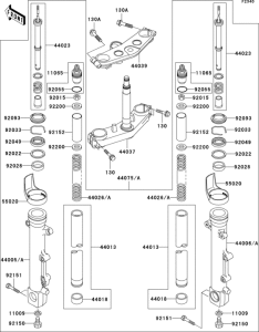 ZR1200 Передняя вилка