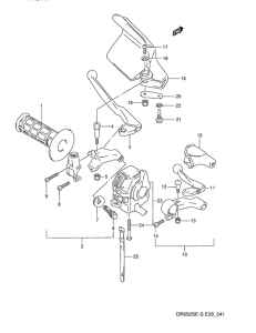 DR650 Left handle switch