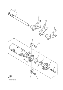 XJ900S Shift cam. fork