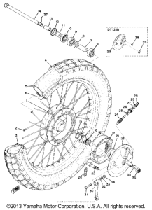 DT125B Переднее колесо