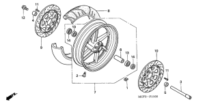 VTR1000SP Transom + tube