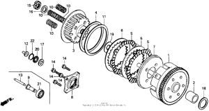 CMX250C Сцепление