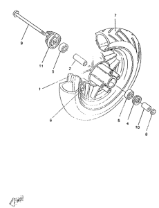 CW50RSP Переднее колесо