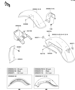 VN800 Fenders(1 / 4)(vn800-b8 / b9)