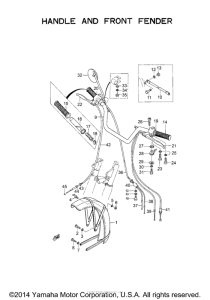 YGS1T Handle and front fender