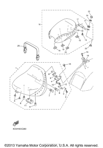 XVS650AT Сиденье